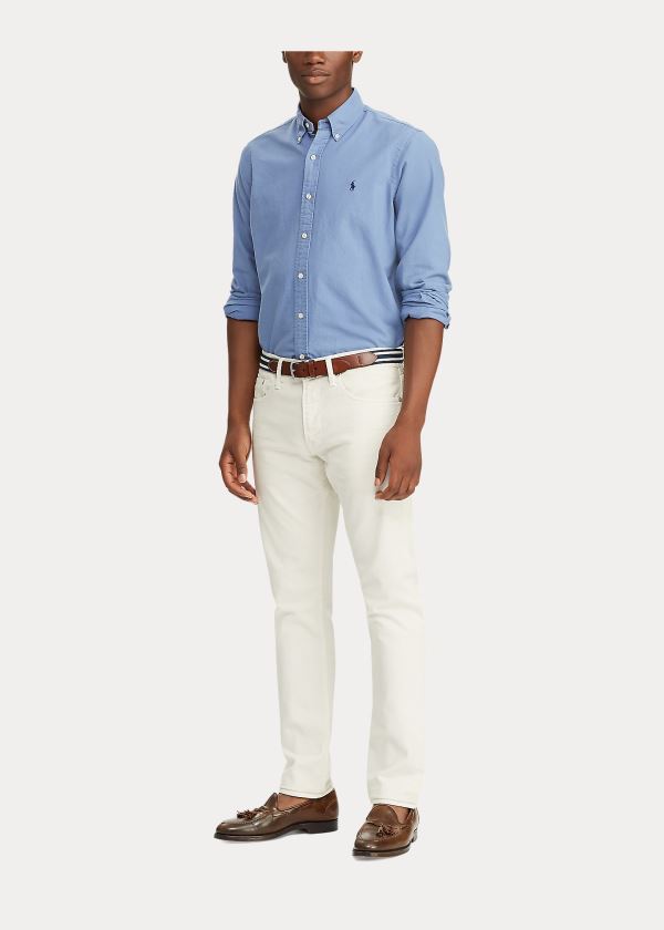 Men's Polo Ralph Lauren Garment-Dyed Oxford Shirt | 672185VOL